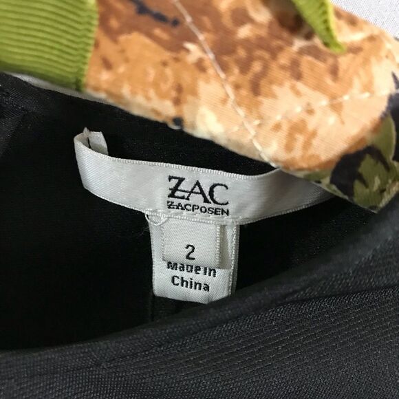 Zac Zac Posen Mattie Cold-Shoulder Bodycon Black Fitted Cocktail Dress - Picture 3 of 4